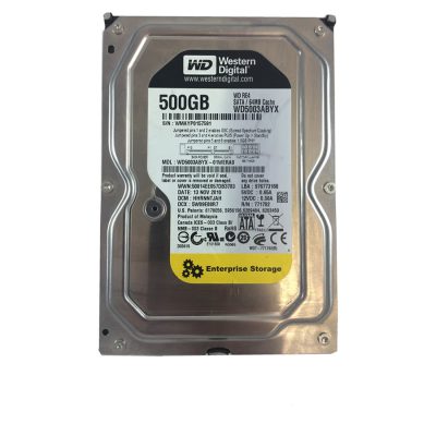 هارددیسک اینترنال وسترن دیجیتال مدل WD5003ABYX ظرفیت 500 گیگابایت