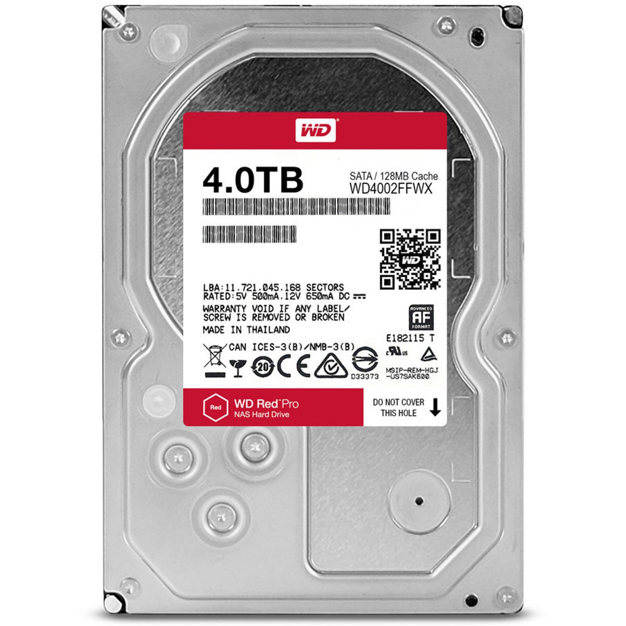 هارددیسک اینترنال وسترن دیجیتال سری قرمز مدل Red Pro WD4002FFWX ظرفیت 4 ترابایت