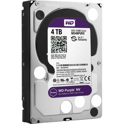 هارددیسک اینترنال وسترن دیجیتال مدل Purple NV WD4NPURX ظرفیت 4 ترابایت