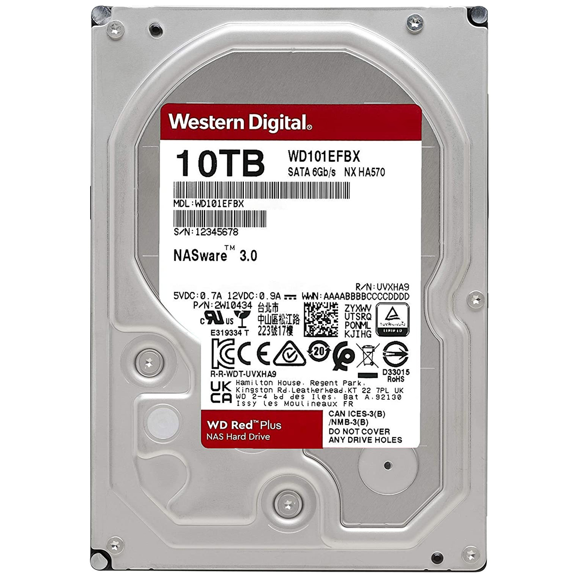 هارددیسک اینترنال وسترن دیجیتال مدل WD101EFBX ظرفیت 10 ترابایت