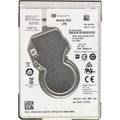 هارددیسک اینترنال سیگیت مدل ST2000LM007 ظرفیت 2 ترابایت