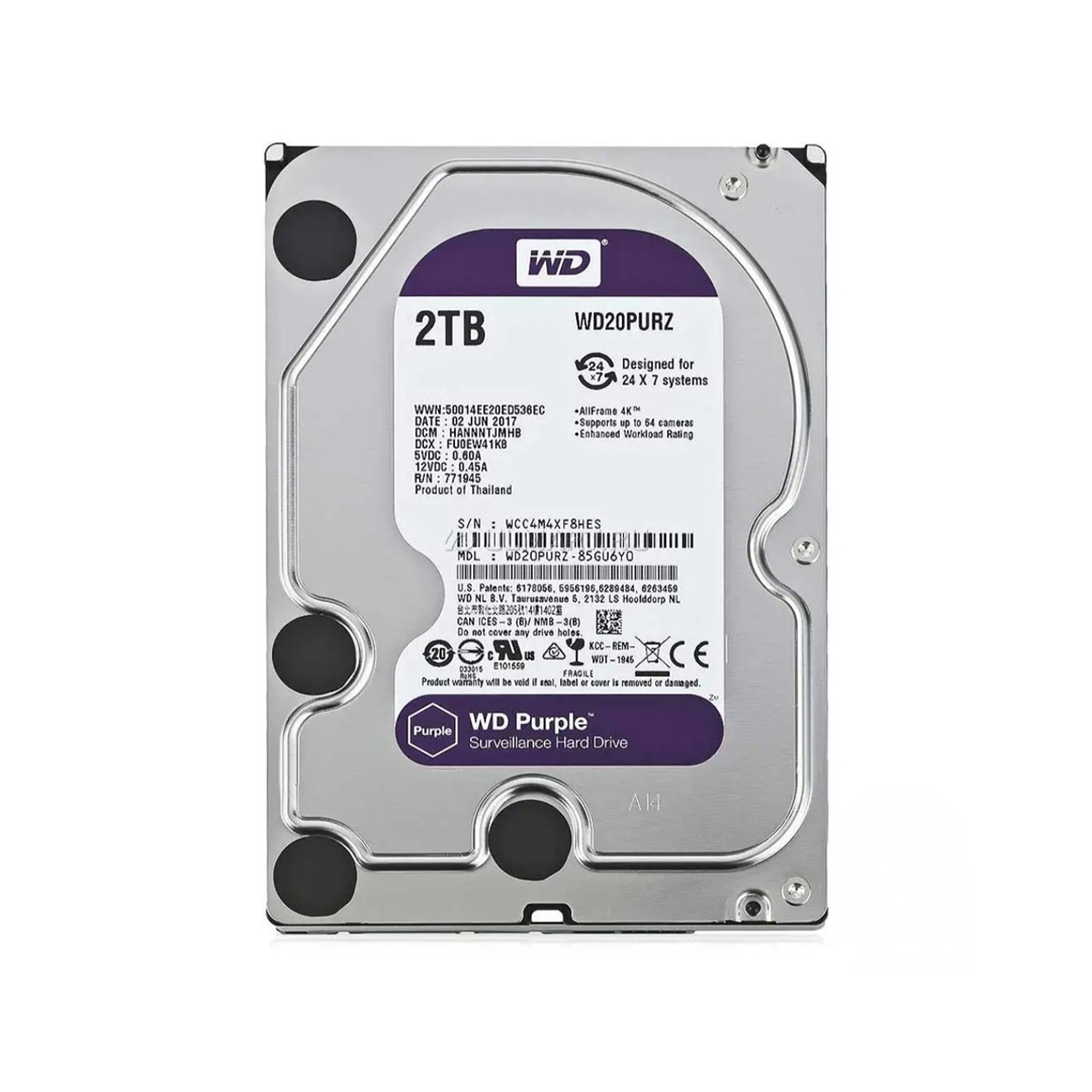 هارد دیسک اینترنال وسترن دیجیتال مدل WD Purple ظرفیت 2 ترابایت
