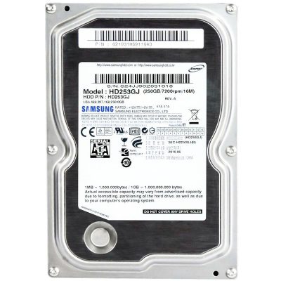 هارد دیسک اینترنال سامسونگ مدل HD253GJ ظرفیت 250 گیگابایت